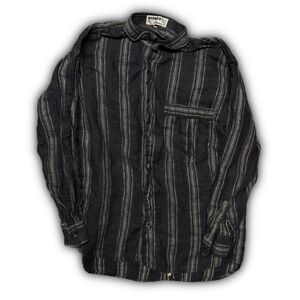 Mondo-mondo Men's Black and Grey Shirt